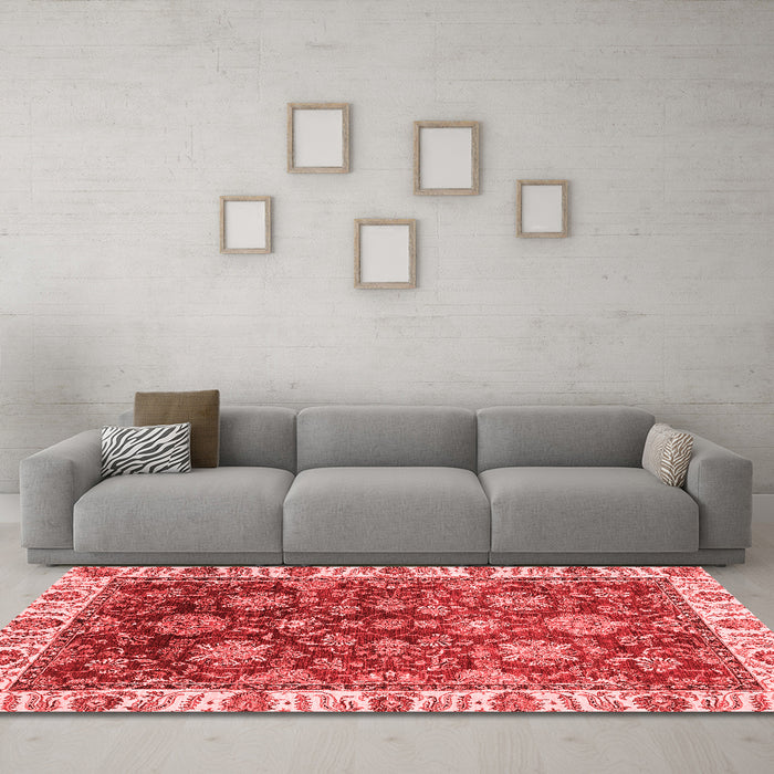 Traditional Red Washable Rugs