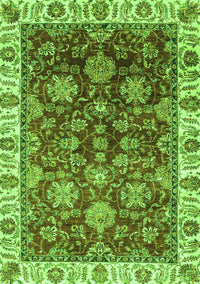 Oriental Green Traditional Rug, abs3123grn