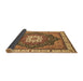 Sideview of Abstract Brown Modern Rug, abs3124brn