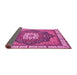 Sideview of Abstract Pink Modern Rug, abs3124pnk