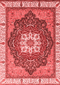 Abstract Red Modern Rug, abs3124red