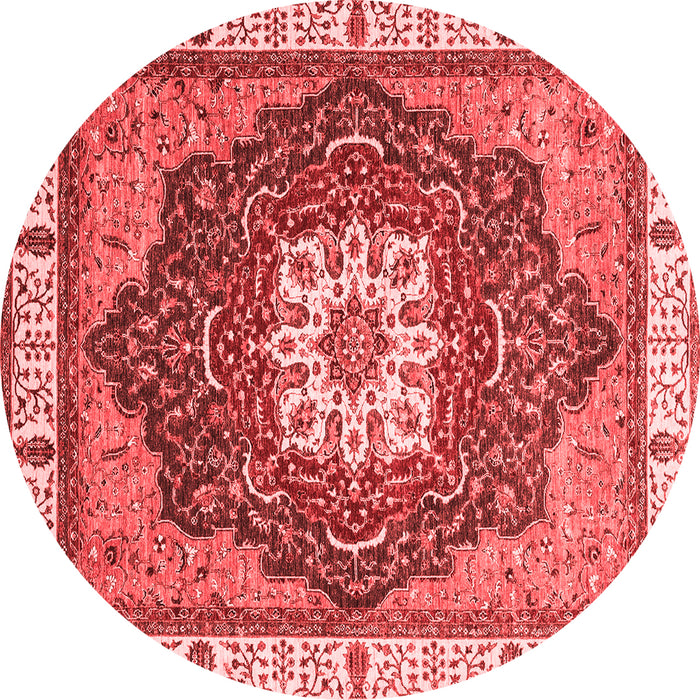 Machine Washable Abstract Red Modern Rug, wshabs3124red
