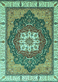 Abstract Turquoise Modern Rug, abs3124turq