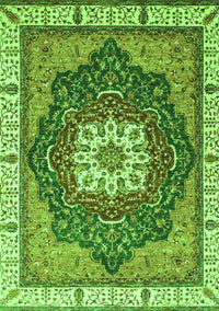 Abstract Green Modern Rug, abs3124grn