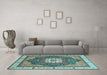 Machine Washable Abstract Light Blue Modern Rug in a Living Room, wshabs3124lblu