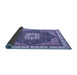 Sideview of Abstract Blue Modern Rug, abs3124blu