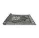 Sideview of Abstract Gray Modern Rug, abs3124gry