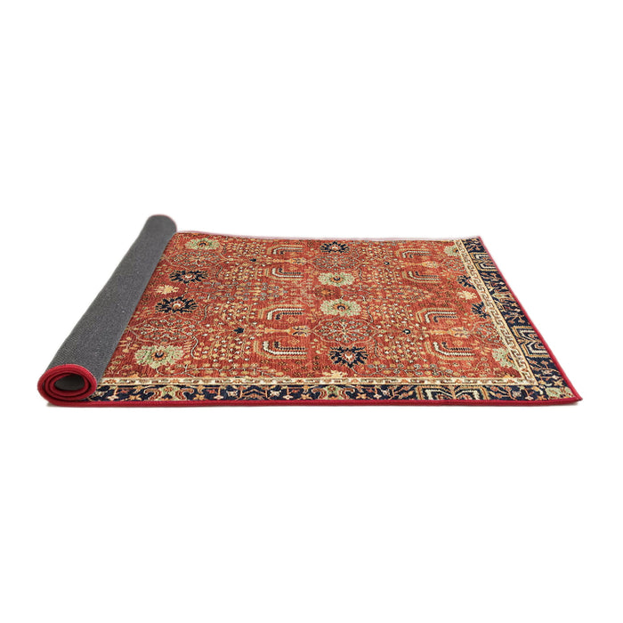Sideview of Abstract Red Oriental Rug, abs3125