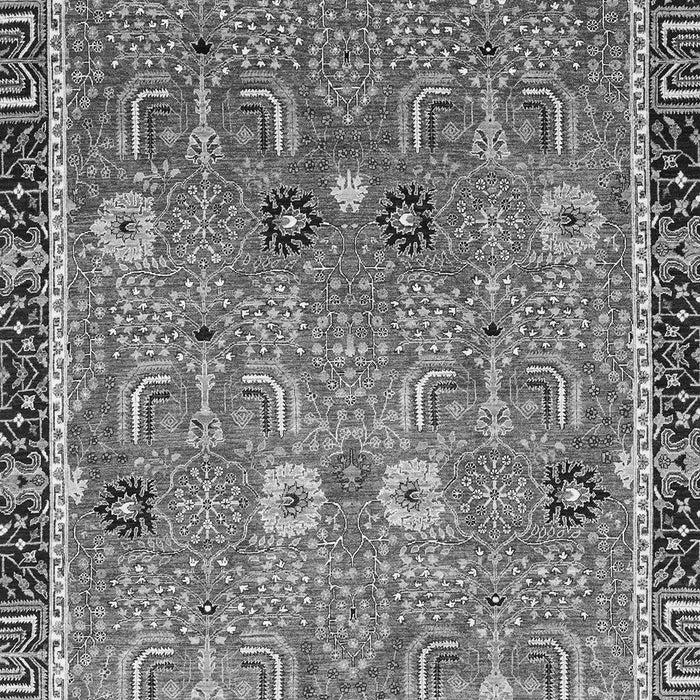 Machine Washable Oriental Gray Traditional Rug, wshabs3125gry