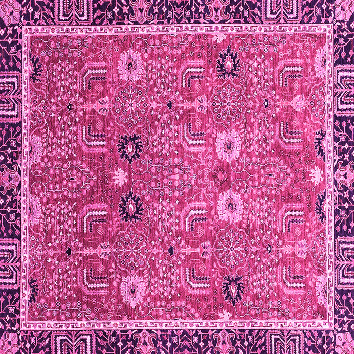 Square Oriental Pink Traditional Rug, abs3125pnk