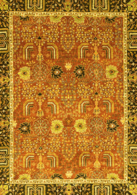 Oriental Yellow Traditional Rug, abs3125yw