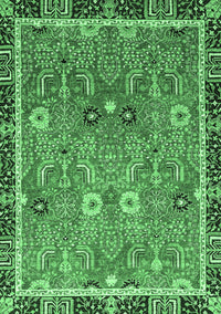 Oriental Emerald Green Traditional Rug, abs3125emgrn