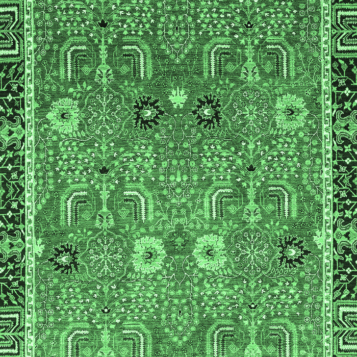 Oriental Emerald Green Traditional Rug, abs3125emgrn