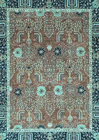 Oriental Light Blue Traditional Rug, abs3125lblu