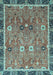 Oriental Light Blue Traditional Rug, abs3125lblu