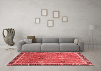 Machine Washable Oriental Red Traditional Rug, wshabs3125red