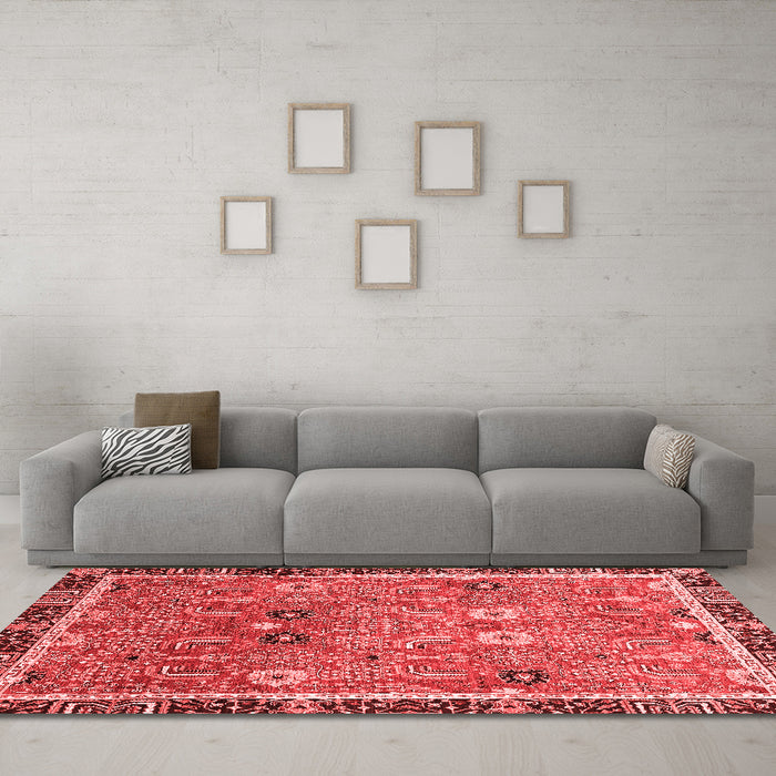 Traditional Red Washable Rugs