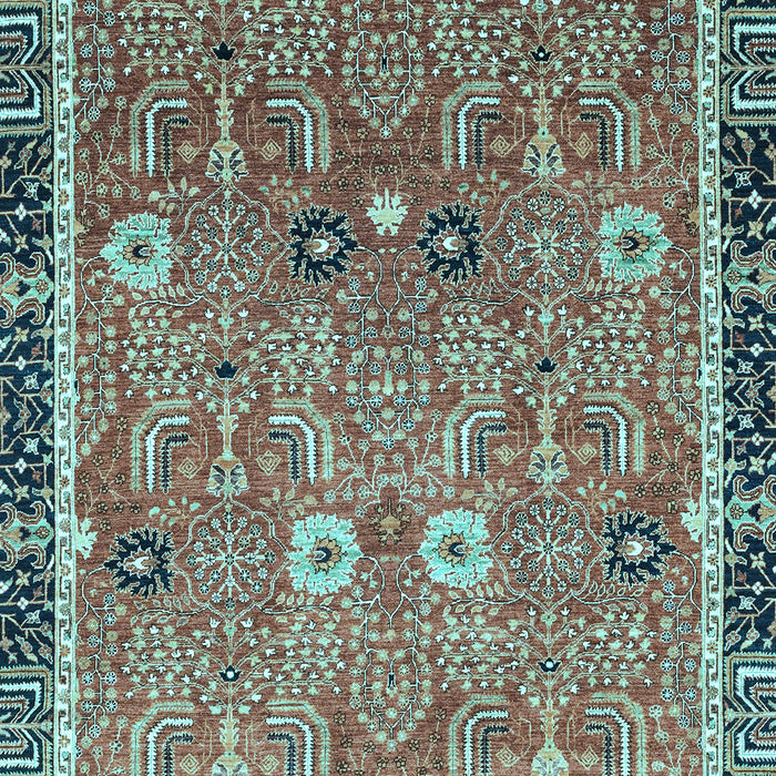 Machine Washable Oriental Light Blue Traditional Rug, wshabs3125lblu