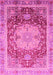 Machine Washable Abstract Pink Modern Rug, wshabs3126pnk