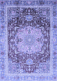 Abstract Blue Modern Rug, abs3126blu