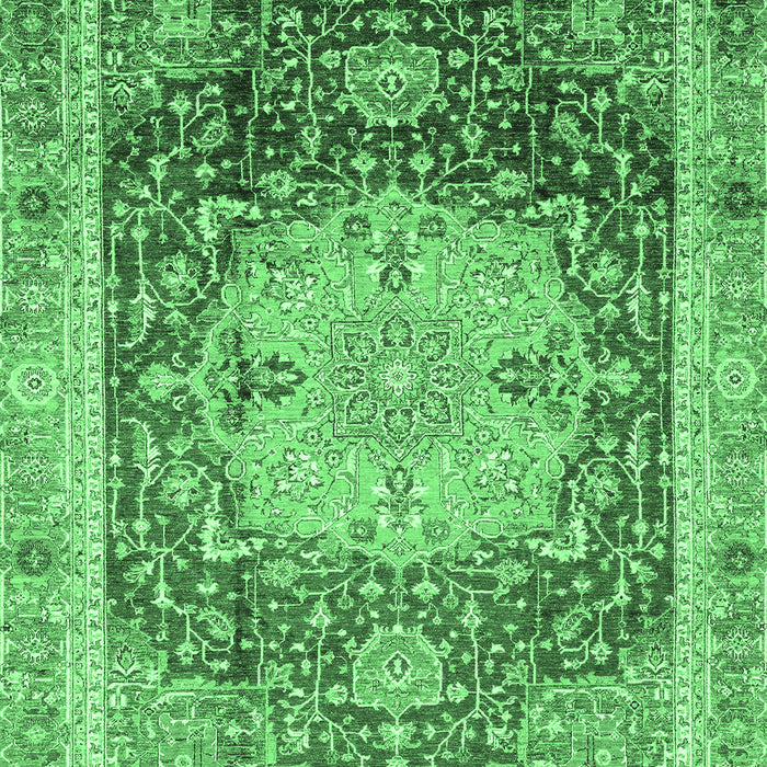 Abstract Emerald Green Modern Rug, abs3126emgrn