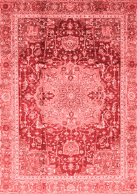 Abstract Red Modern Rug, abs3126red