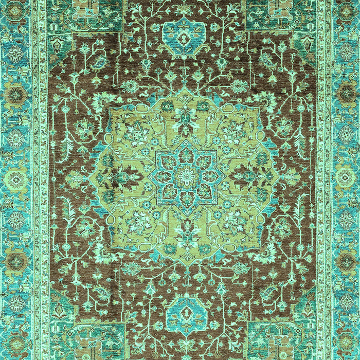 Abstract Turquoise Modern Rug, abs3126turq