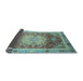 Sideview of Abstract Light Blue Modern Rug, abs3126lblu