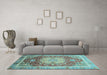 Machine Washable Abstract Light Blue Modern Rug in a Living Room, wshabs3126lblu