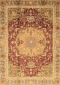 Abstract Brown Modern Rug, abs3126brn