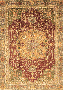 Abstract Brown Modern Rug, abs3126brn