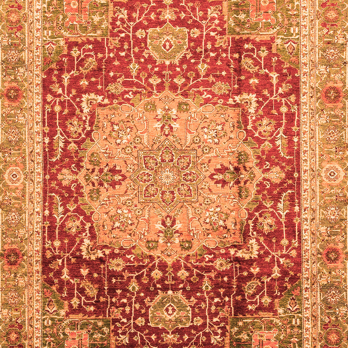 Abstract Orange Modern Rug, abs3126org