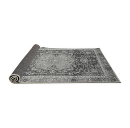 Sideview of Abstract Gray Modern Rug, abs3126gry