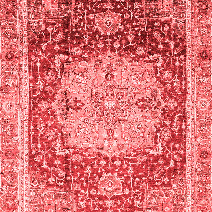 Machine Washable Abstract Red Modern Rug, wshabs3126red