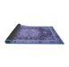 Sideview of Abstract Blue Modern Rug, abs3126blu