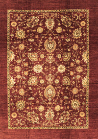 Abstract Brown Modern Rug, abs3127brn