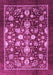 Machine Washable Abstract Purple Modern Area Rugs, wshabs3127pur