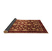 Sideview of Abstract Brown Modern Rug, abs3127brn