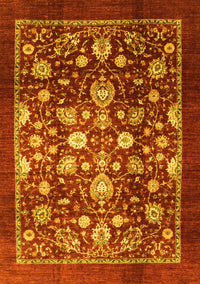 Abstract Yellow Modern Rug, abs3127yw