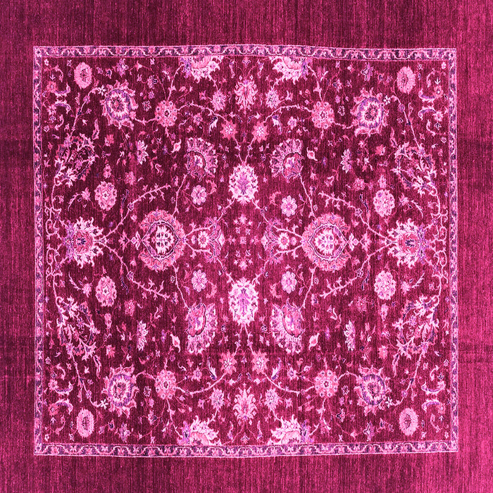 Square Abstract Pink Modern Rug, abs3127pnk