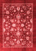 Abstract Red Modern Area Rugs