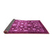 Sideview of Abstract Purple Modern Rug, abs3127pur