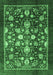 Abstract Emerald Green Modern Rug, abs3127emgrn