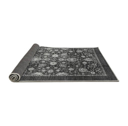 Sideview of Abstract Gray Modern Rug, abs3127gry