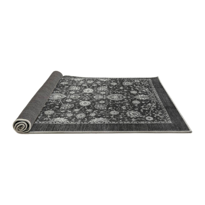 Sideview of Abstract Gray Modern Rug, abs3127gry