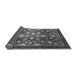 Sideview of Abstract Gray Modern Rug, abs3127gry