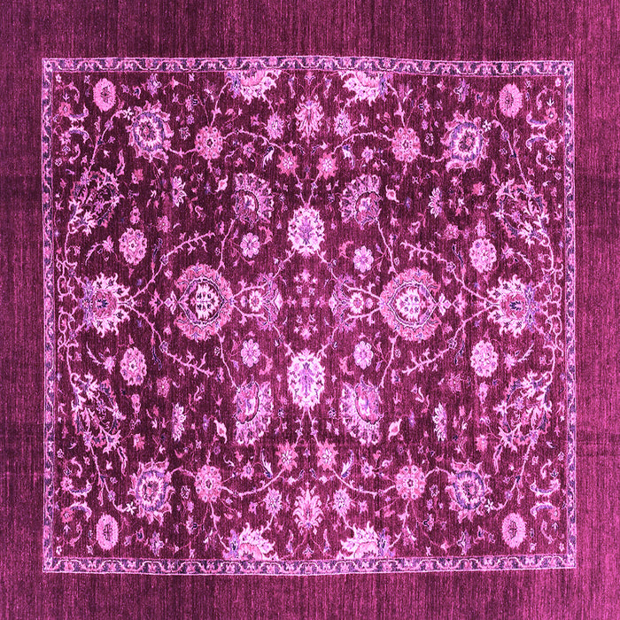 Square Abstract Purple Modern Rug, abs3127pur