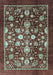 Machine Washable Abstract Light Blue Modern Rug, wshabs3127lblu