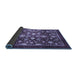 Sideview of Abstract Blue Modern Rug, abs3127blu