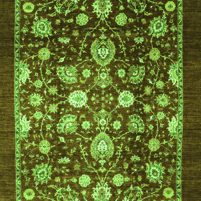 Abstract Green Modern Rug, abs3127grn